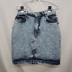 Vintage 80s Gitano women's high waist jean skirt